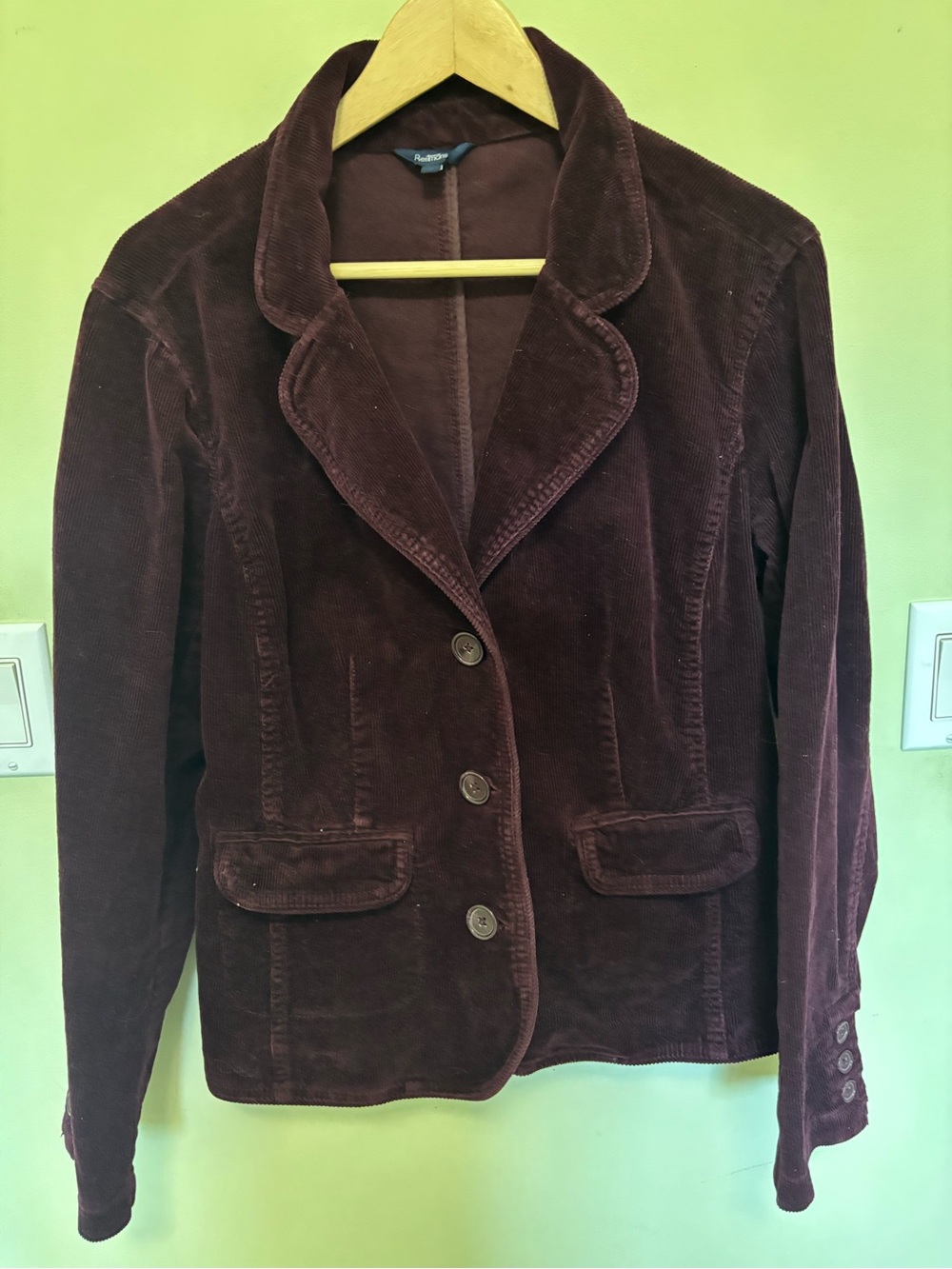 Reitmans Burgundy Corduroy Blazer